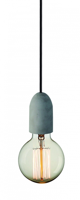 Pendente Casual Light Studioluce Cover Concreto 1L E27 Ø45x90mm PD751 
