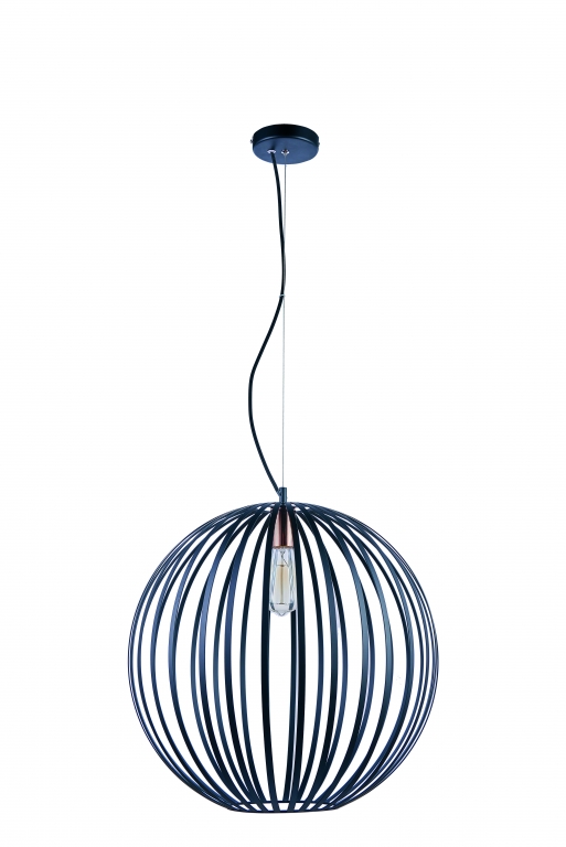 Pendente Casual Light Studioluce Globe Preto 1L E27 Ø500mm PD1140 