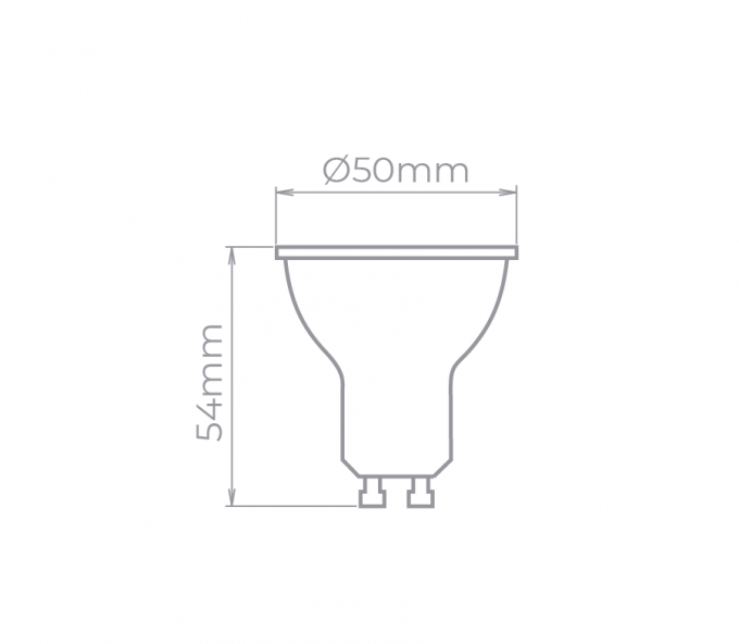 Lâmpada Led Stella Dicróica GU10 4 watts 3000K 36° Bivolt STH8534/30