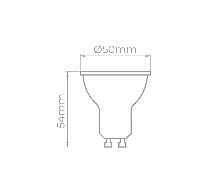 Lâmpada Led Stella Dicróica GU10 7 watts 3000K 36° Bivolt STH8536/30