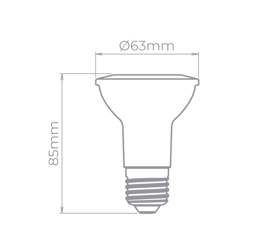 Lâmpada Led Stella PAR20 E27 5,5 watts 5000K 25° Bivolt STH9020/50