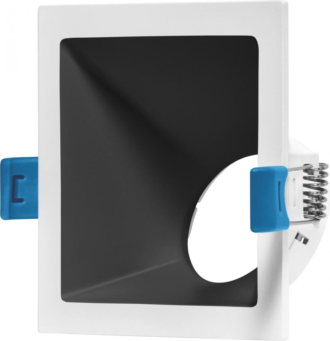Spot Embutido Angular Stella Square Angle Branco/Preto 25° Dicróica 96x96mm STH8970BR/PTO