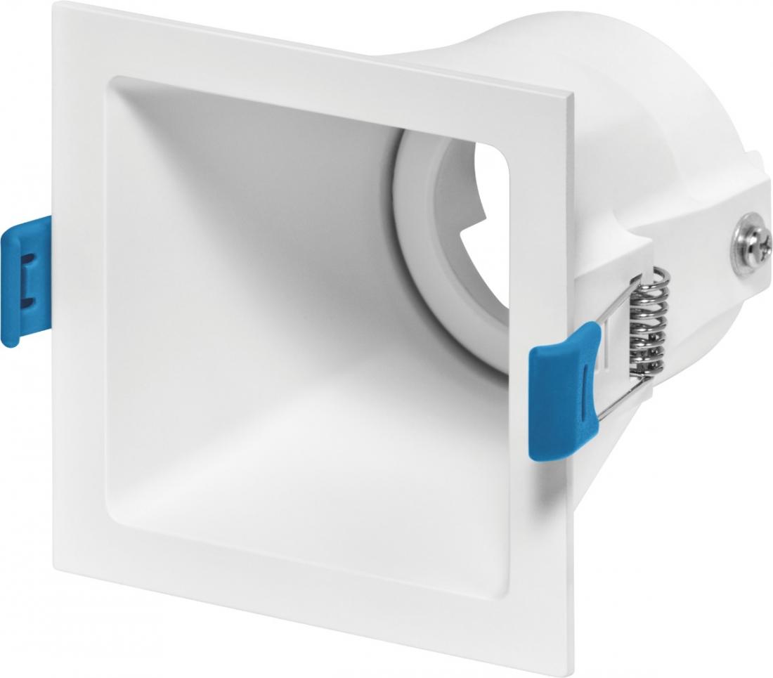 Spot Embutido Direcionável Stella Square Ghost Branco Dicróica 90x90mm STH8945BR