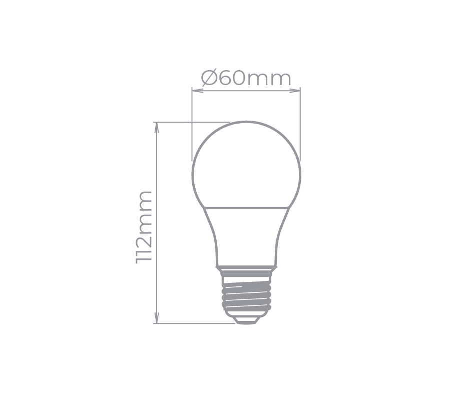Lâmpada Led Stella Bulbo E27 7 Watts 3000K 170° Bivolt STL21264/30