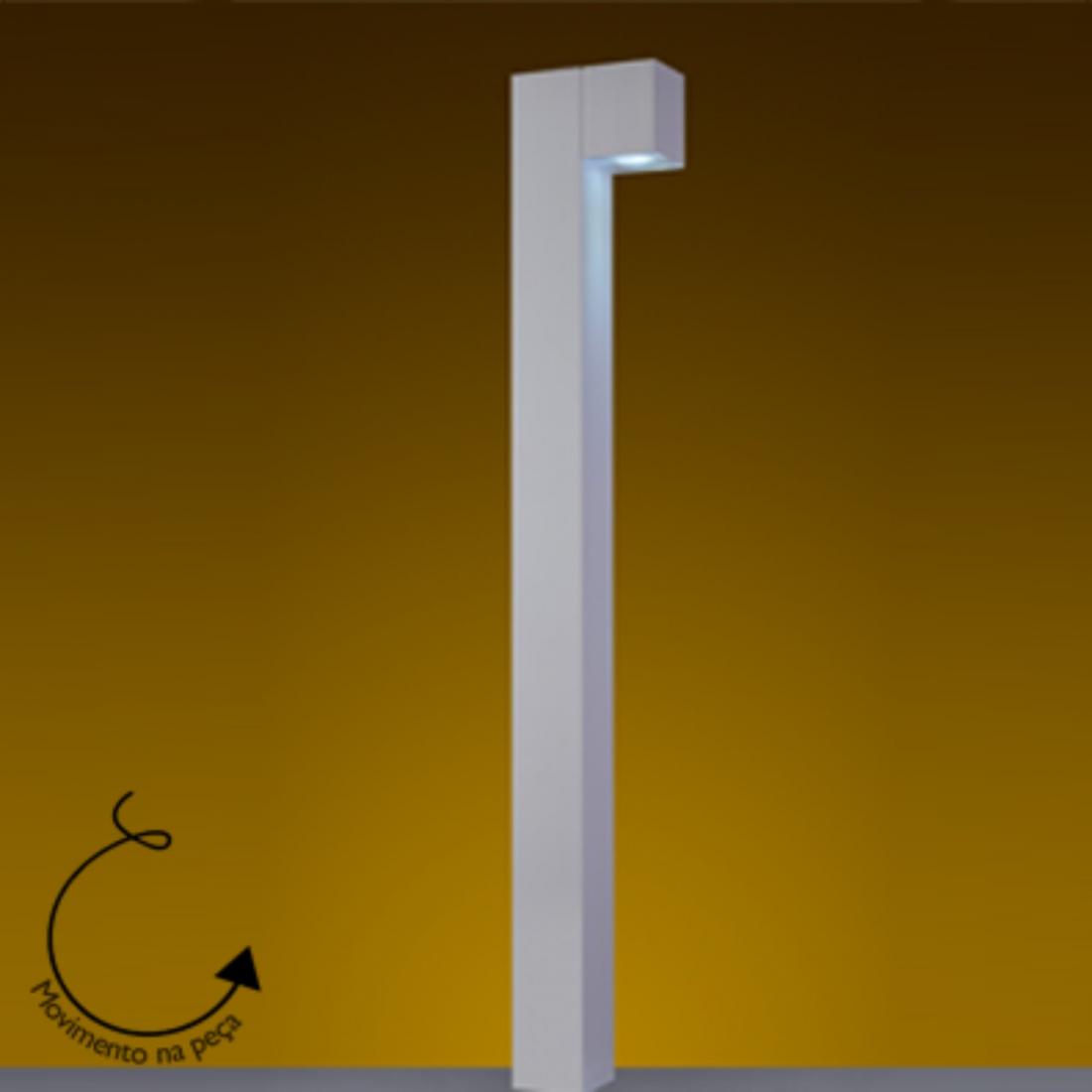 Poste Balizador Ideal Cube 1L Dicróica Direcionável 1000mm PA-9100
