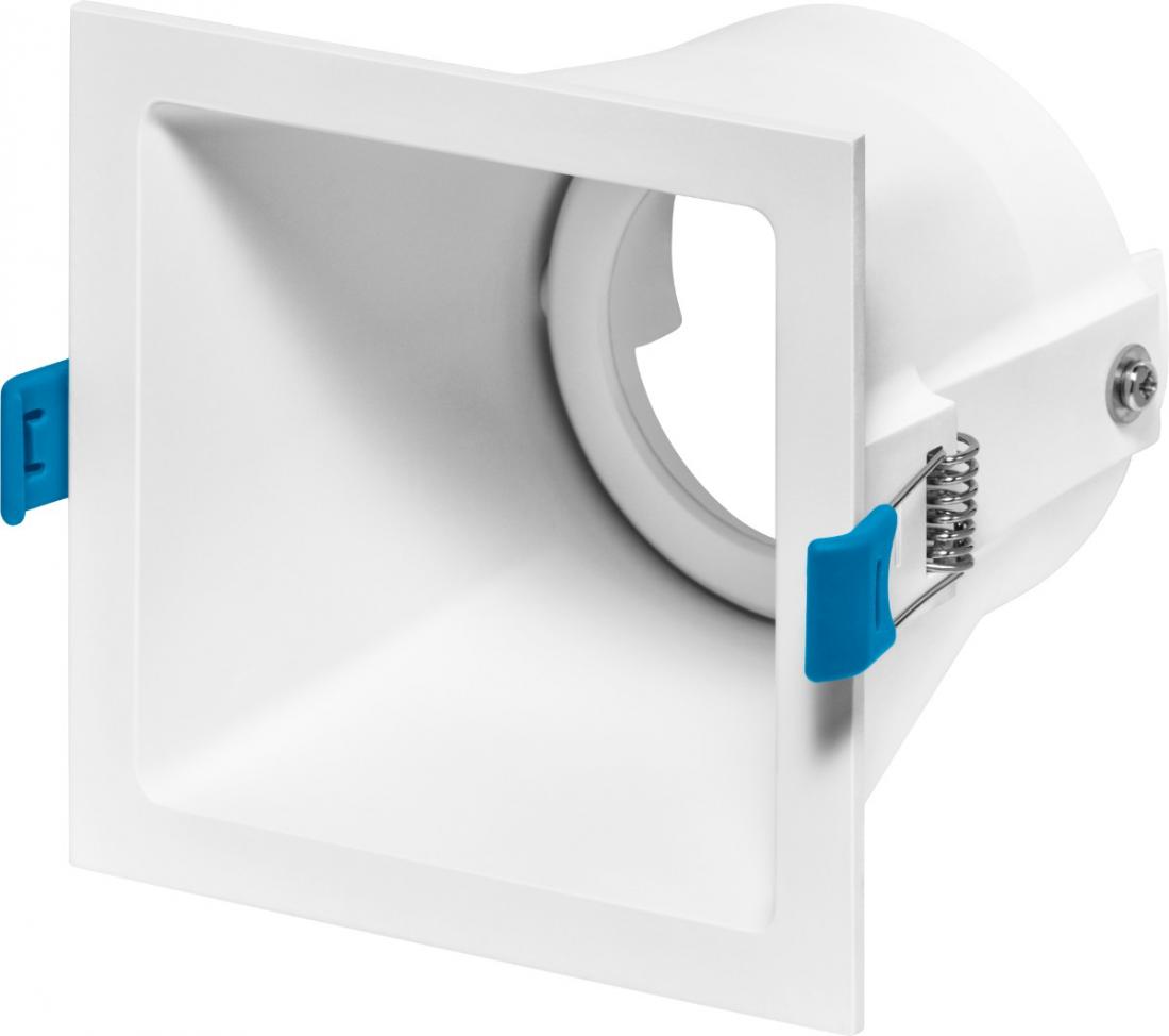 Spot Embutido Direcionável Stella Square Ghost Branco AR70 112x112mm STH8955BR