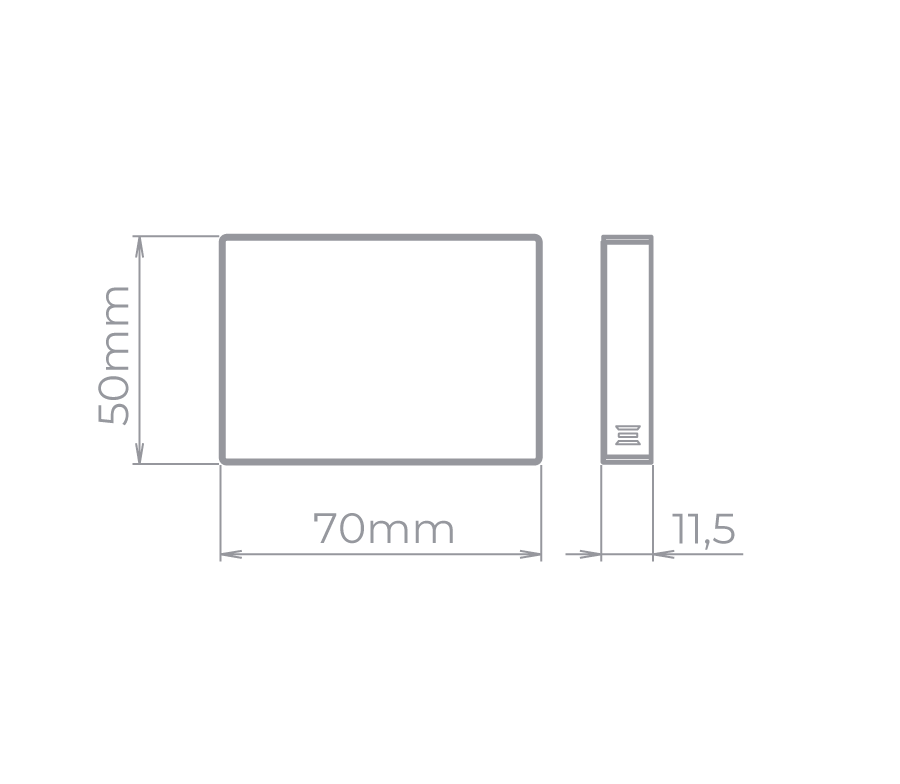 Balizador Sobrepor Stella Mini Neu Branco 1,5 Watts 3000K IP65 Bivolt 50x70mm STH8745/30