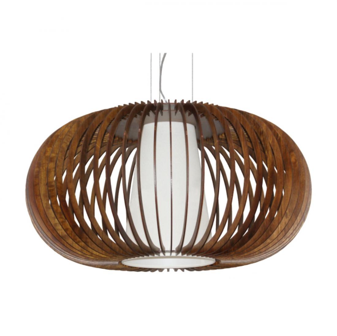 Pendente Accord Stecche Di Legno 1L E27 Ø780x420mm 1185
