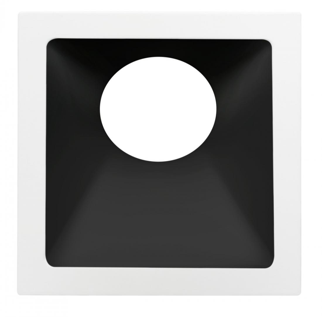Spot Embutido Angular Stella Square Angle Branco/Preto 25° Dicróica 96x96mm STH8970BR/PTO