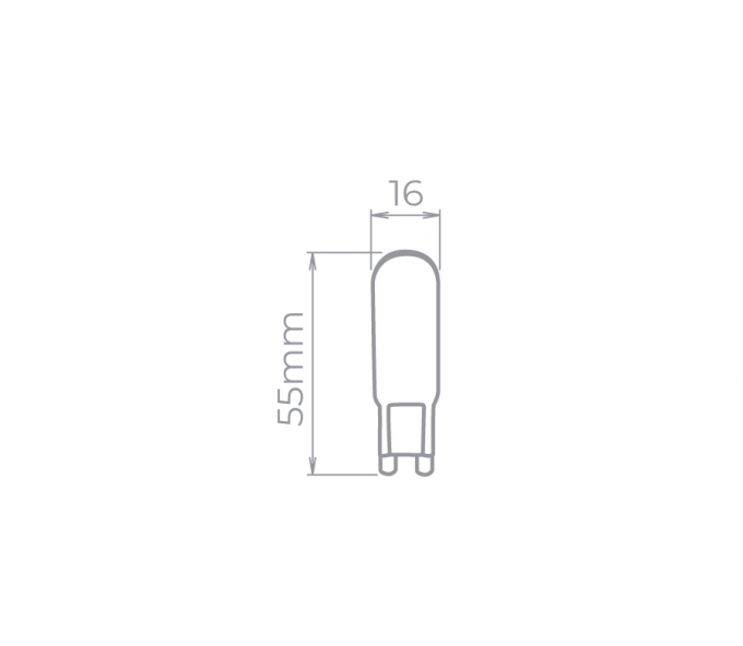 Lâmpada Led Stella Halopin G9 4 Watts 127V 3000K STH8141/30