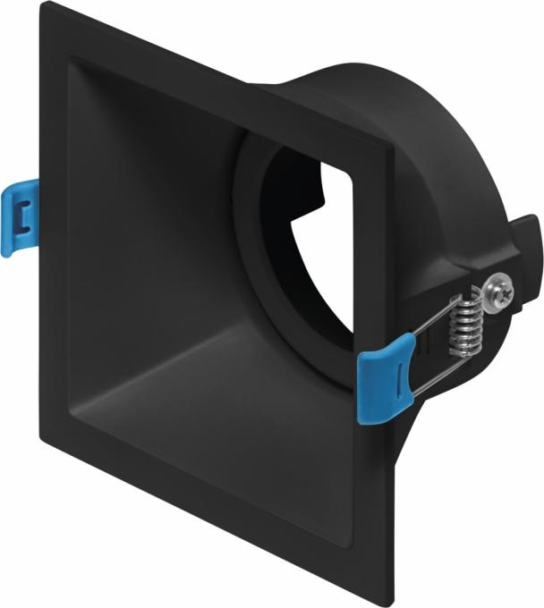 Spot Embutido Direcionável Stella Square Preto AR70 116x116mm STH8930PTO