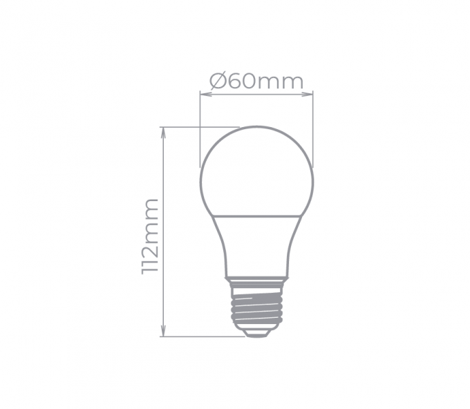 Lâmpada Led Stella Bulbo E27 7 Watts 3000K 170° Bivolt STL21264/30