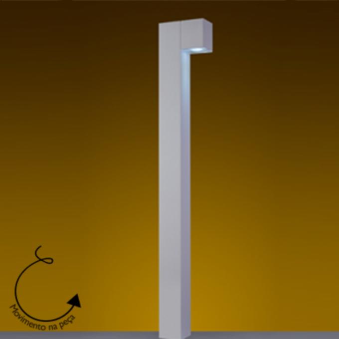 Poste Balizador Ideal Cube 1L Dicróica Direcionável 1000mm PA-9100
