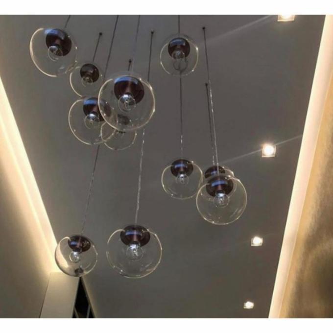 Pendente Madelustre Esphera Cristal 1L E27 Vidro Ø300mm 2783/94 