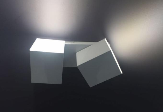 Arandela Ideal Cube Direcional Alumínio e Termoplástico 2L GU10 90X210X95mm A-92