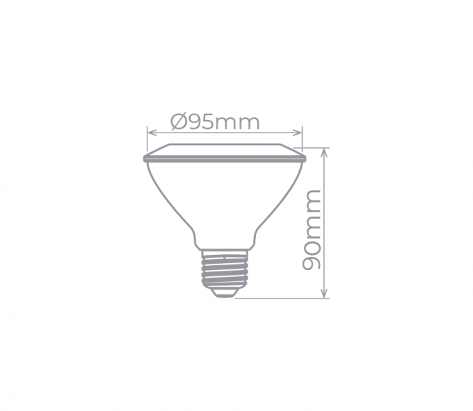 Lâmpada Led Stella PAR30 E27 9 watts 2700K 25° Bivolt STH9030/27