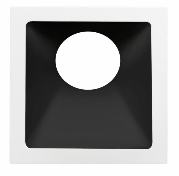 Spot Embutido Angular Stella Square Angle Branco/Preto 25° Dicróica 96x96mm STH8970BR/PTO
