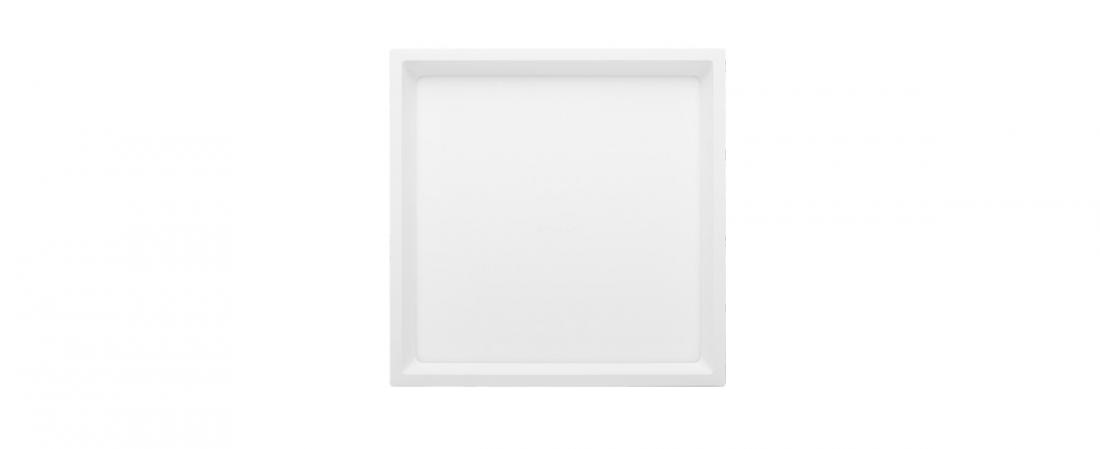 Plafon Sobrepor Stella Deep Branco Recuado 22 Watts 4000K 253x253mm STH20904BR/40
