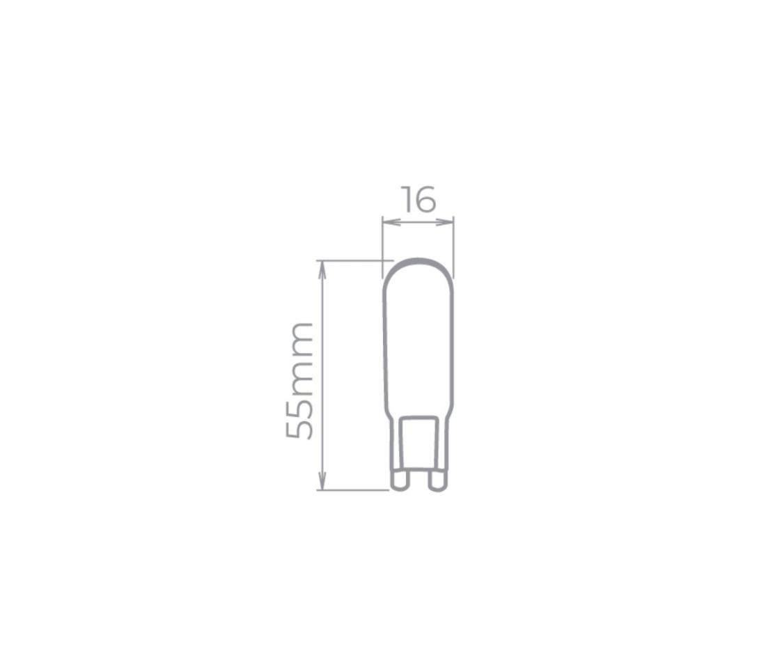 Lâmpada Led Stella Halopin G9 4 Watts 127V 2700K STH8141/27