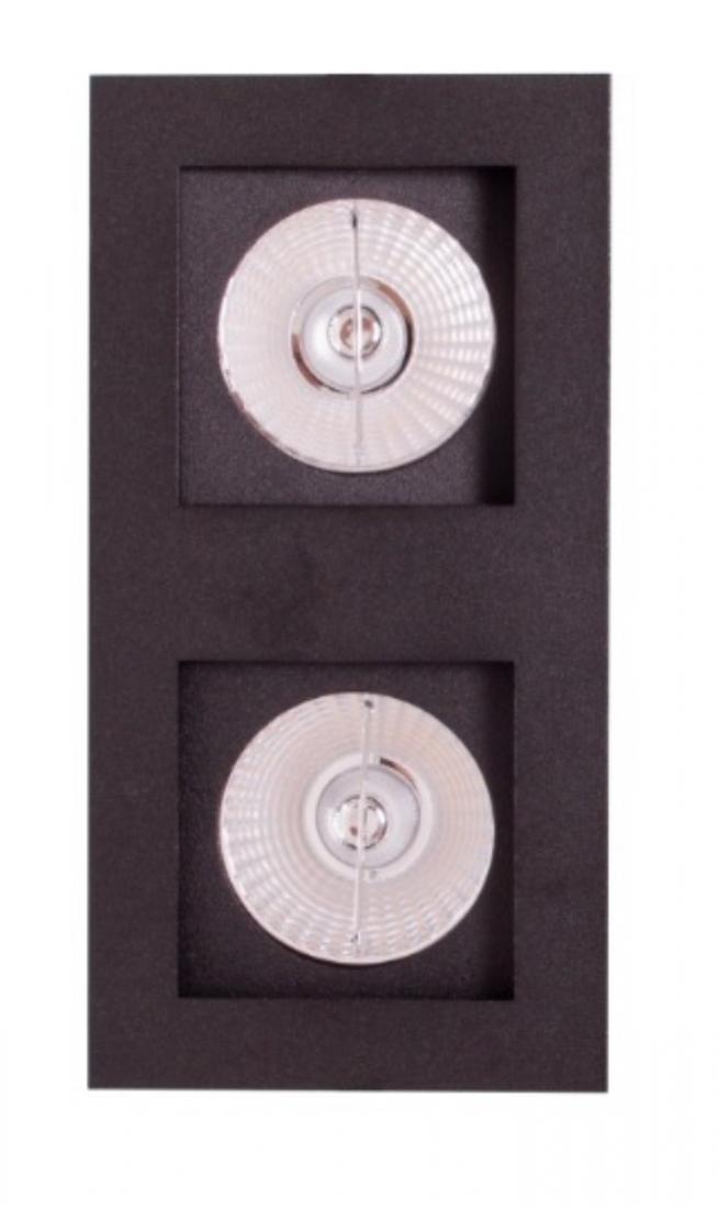 Embutido Eisen Recuado Direcional Duplo AR111 Alumínio 288x144mm EM1502