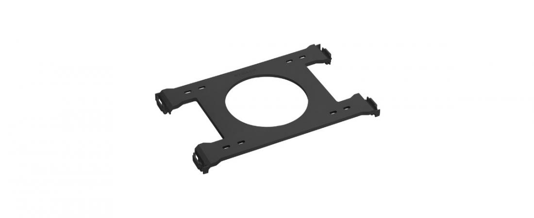 Plafon Sobrepor Stella Deep Preto Recuado 22 Watts 4000K 253x253mm STH20904PTO/40