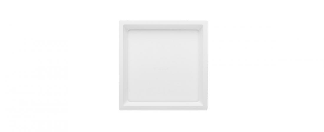Plafon Sobrepor Stella Deep Branco Recuado 17 Watts 4000K 191x191mm STH20903BR/40