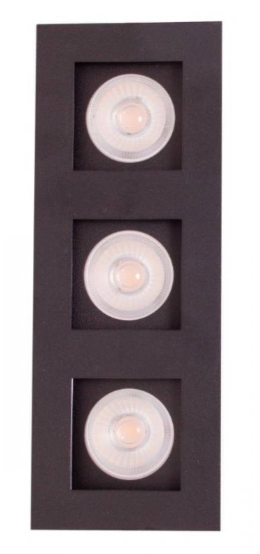 Embutido Eisen Recuado Direcional Triplo AR111 Alumínio 432x144mm EM1503