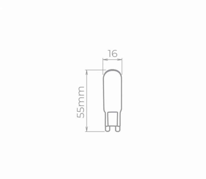 Lâmpada Led Stella Halopin G9 4 Watts 127V 2700K STH8141/27