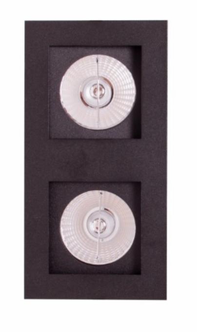 Embutido Eisen Recuado Direcional Duplo AR111 Alumínio 288x144mm EM1502