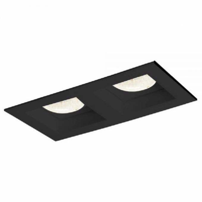 Embutido Eisen Recuado Direcional Duplo MR16 Dicróica Alumínio 160x85mm EM952