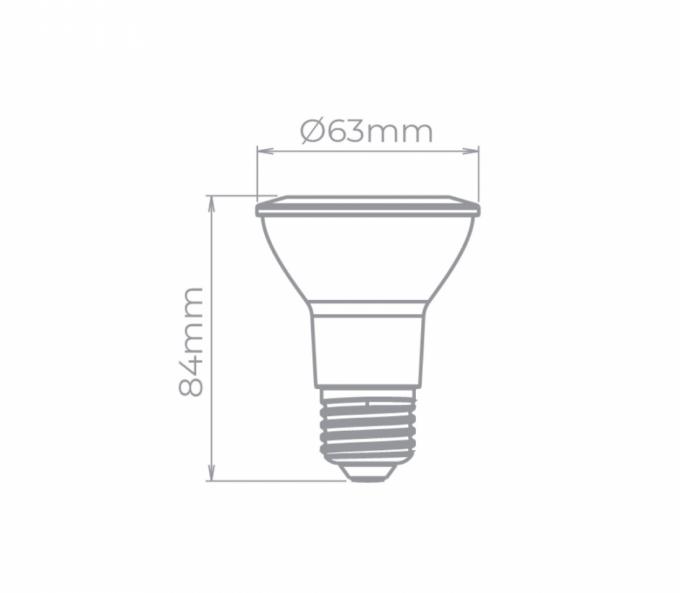 Lâmpada Led Stella PAR20 E27 5,5 watts 4000K 40° Bivolt STH9024/40