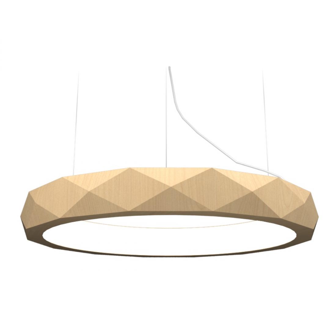 Pendente Accord Anel Facetado Horizontal 69 Watts 2700K Bivolt Ø1000x120mm 1359LED
