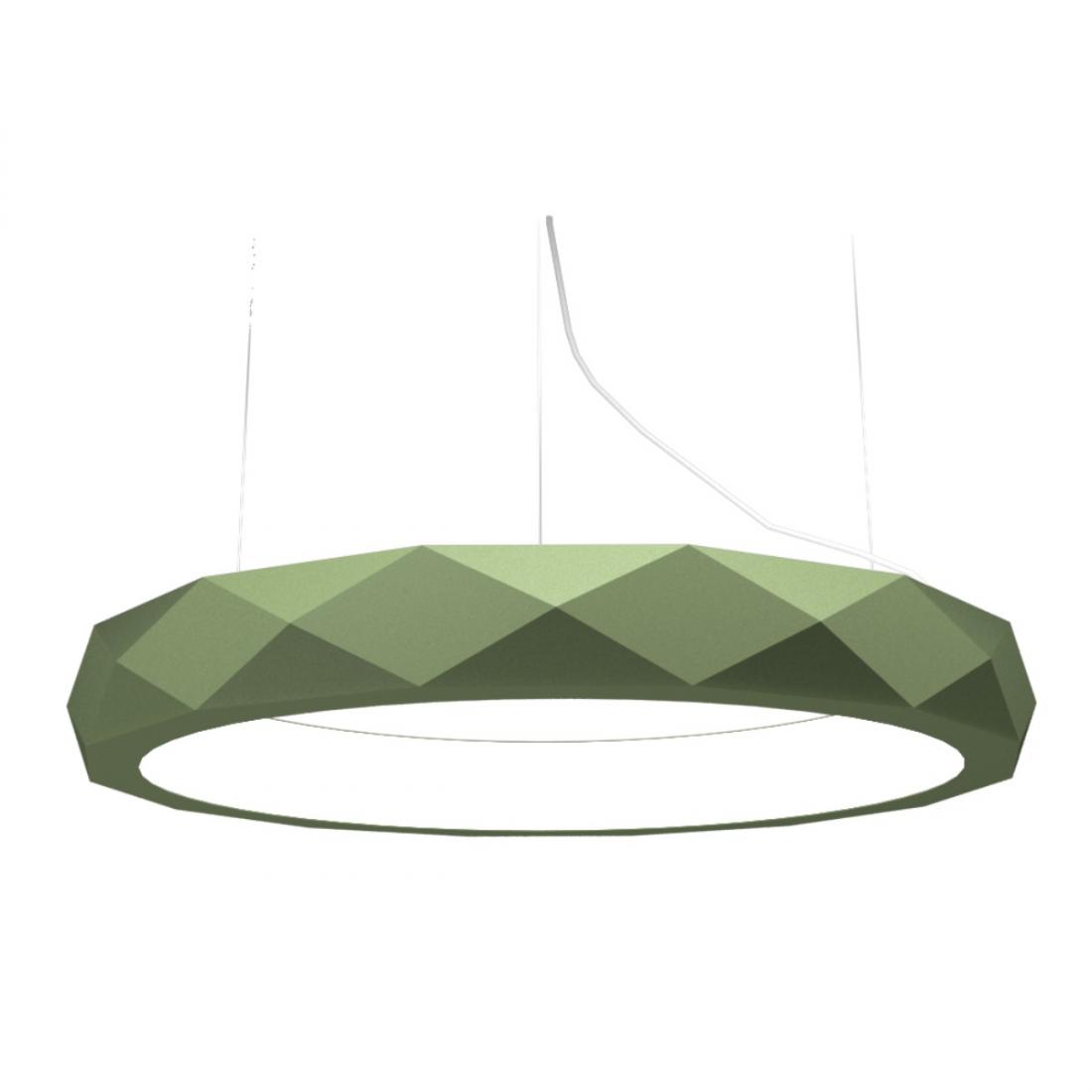Pendente Accord Anel Facetado Horizontal 69 Watts 2700K Bivolt Ø1000x120mm 1359LED
