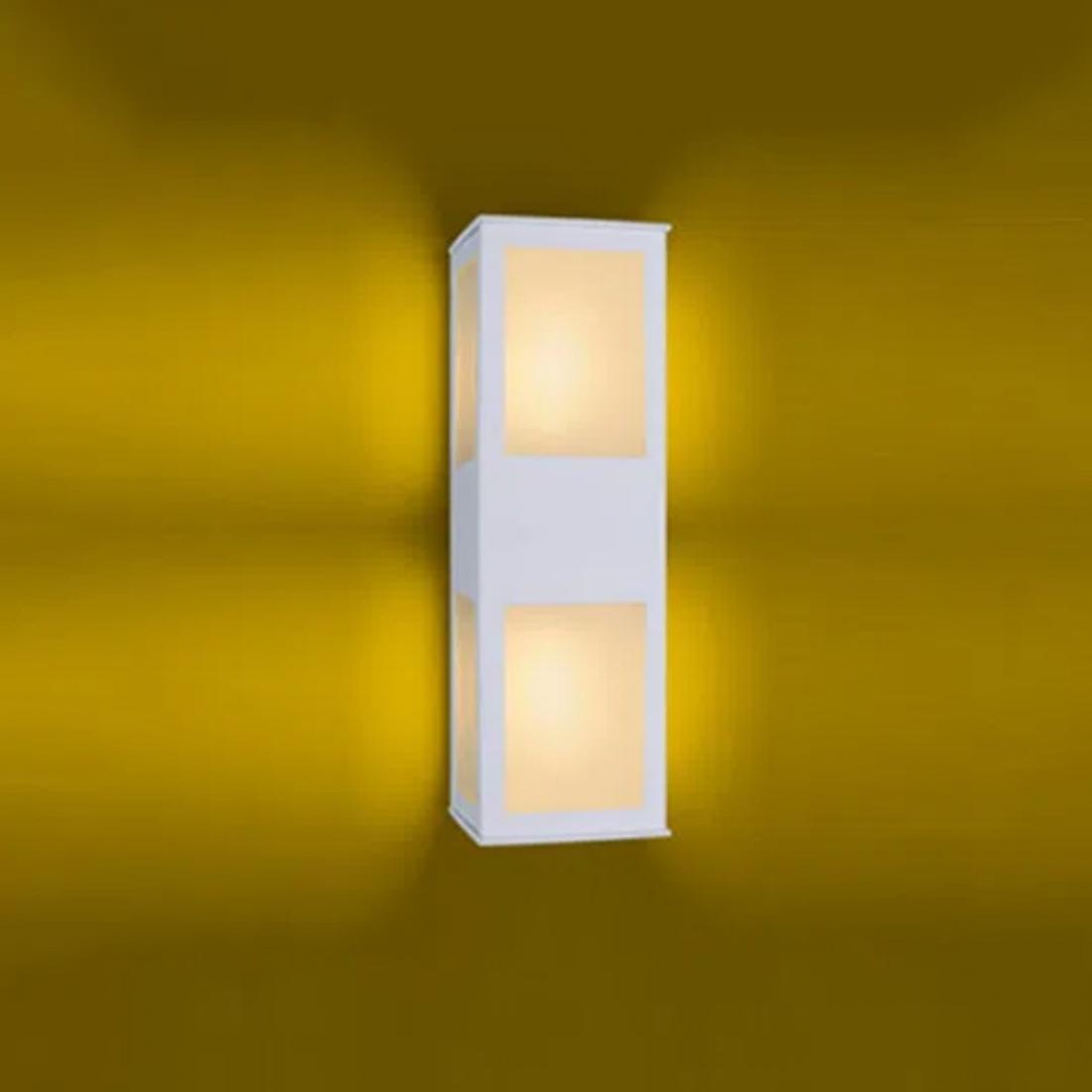 Arandela Ideal Bolt Alumínio e Policarbonato Leitoso Duplo 2L E27 125x370x100mm 287
