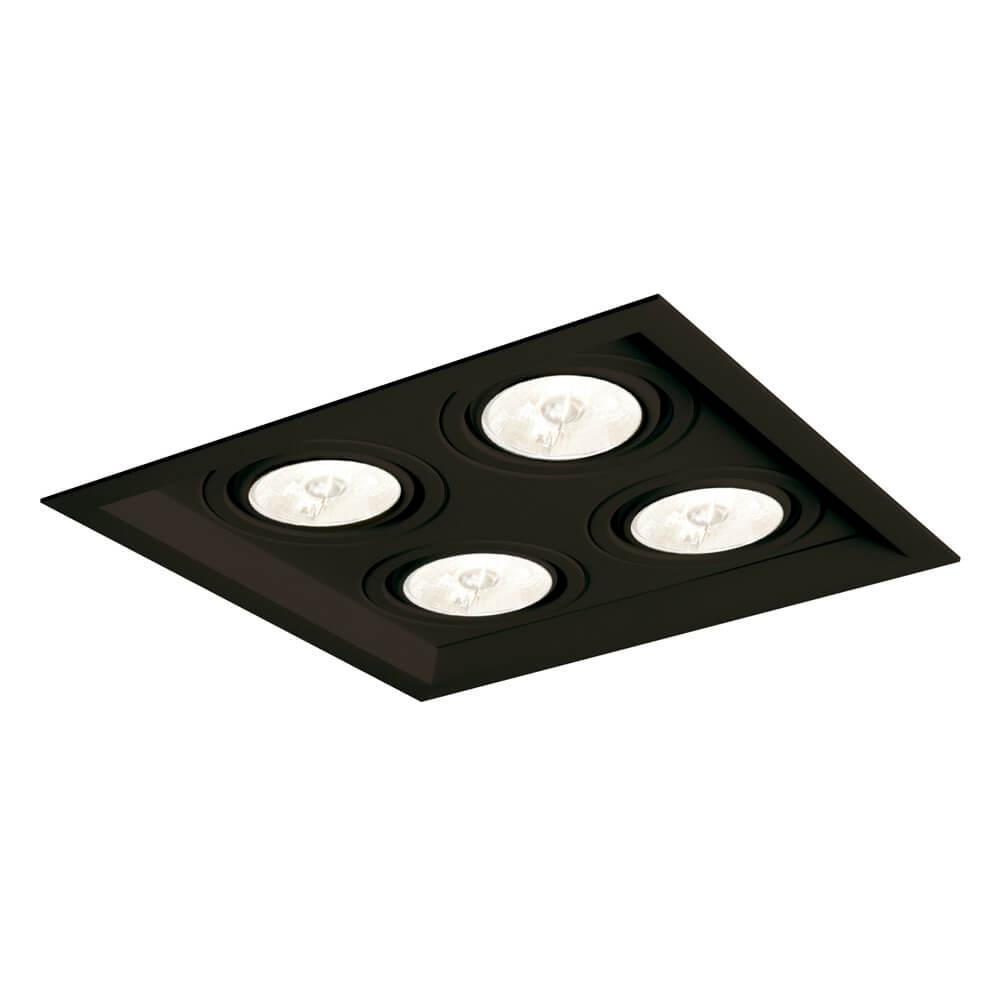 Embutido Direcional Newline Recuado II 4L AR111 324x324x85mm IN51354
