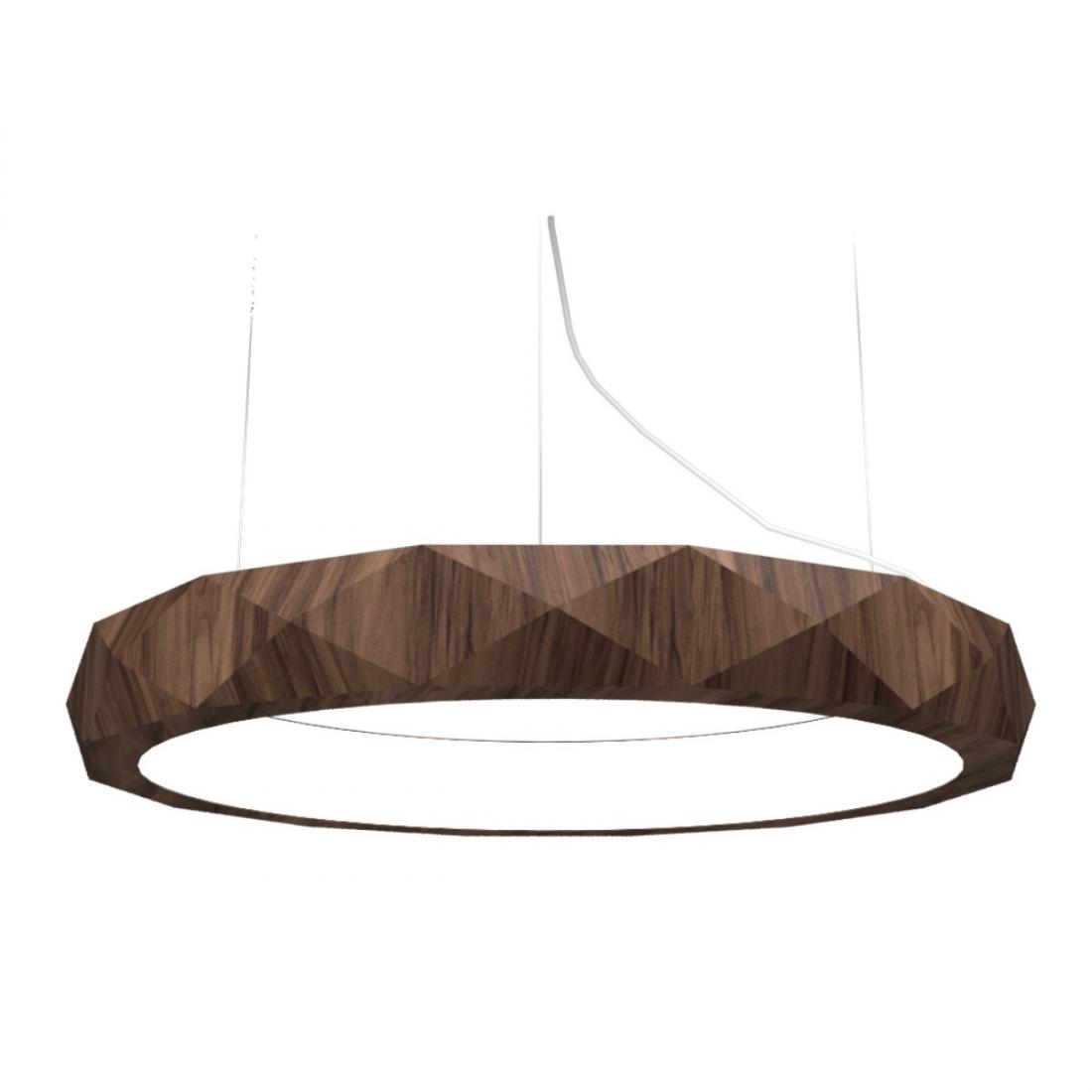 Pendente Accord Anel Facetado Horizontal 58 Watts 2700K Bivolt Ø800x120mm 1358LED