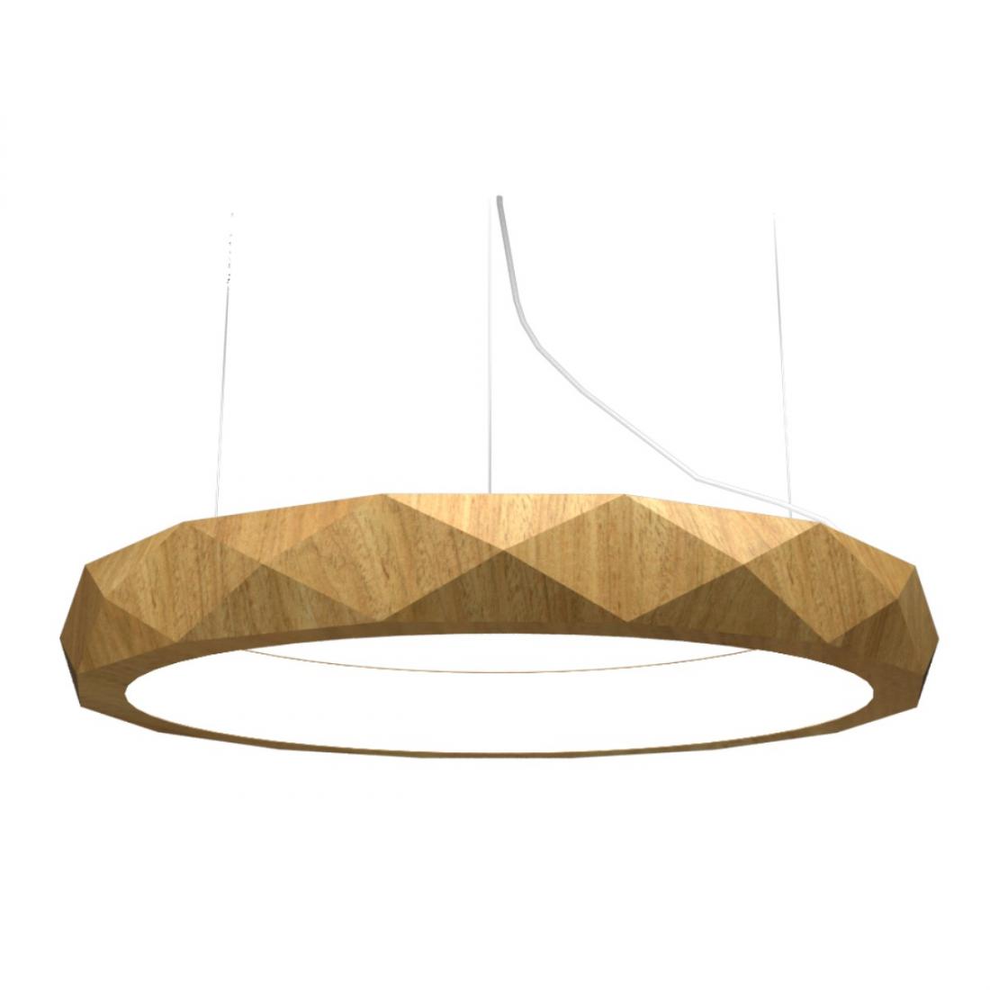 Pendente Accord Anel Facetado Horizontal 69 Watts 2700K Bivolt Ø1000x120mm 1359LED