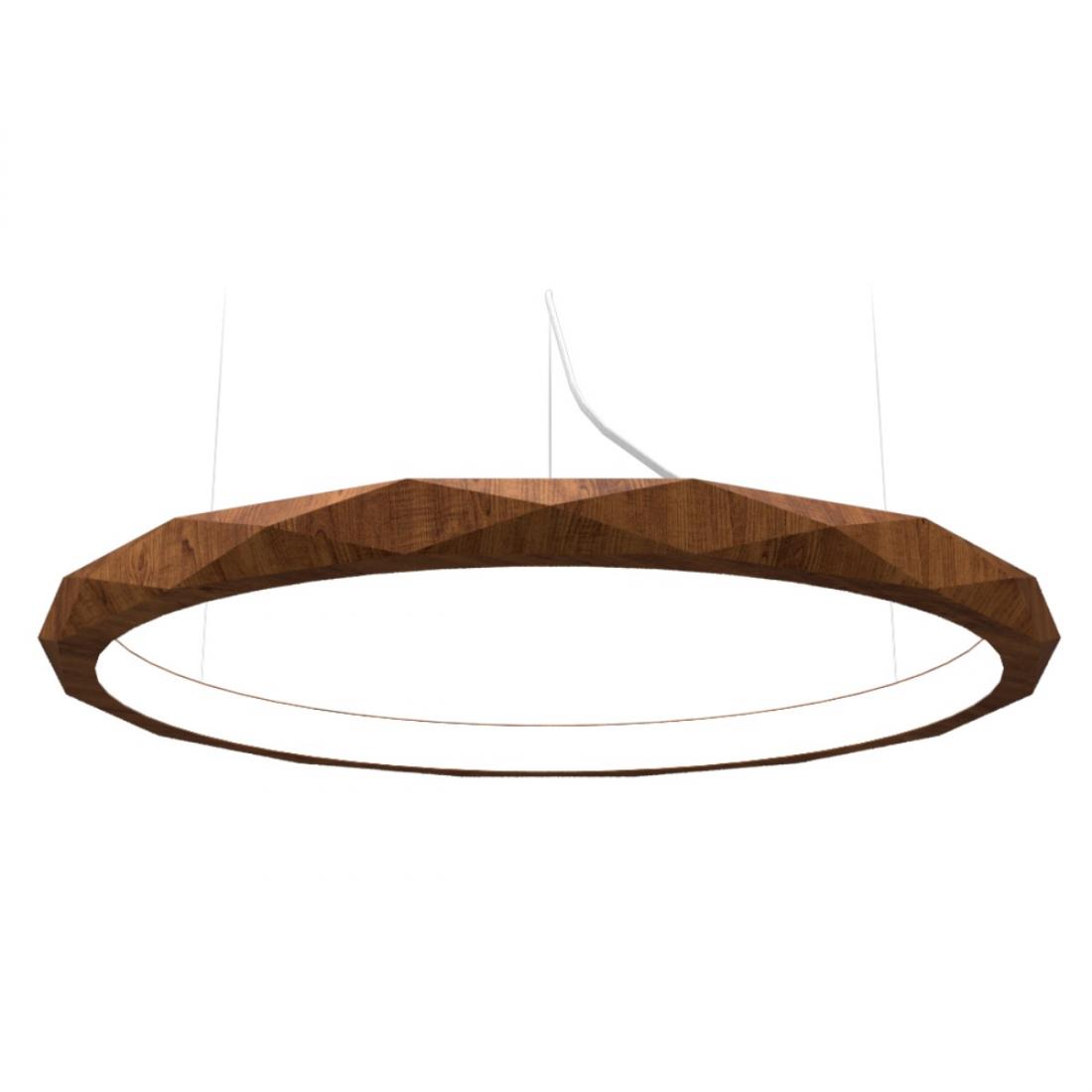 Pendente Accord Anel Multifacetado Horizontal 29 Watts 2700K Bivolt Ø800x60mm 1355LED