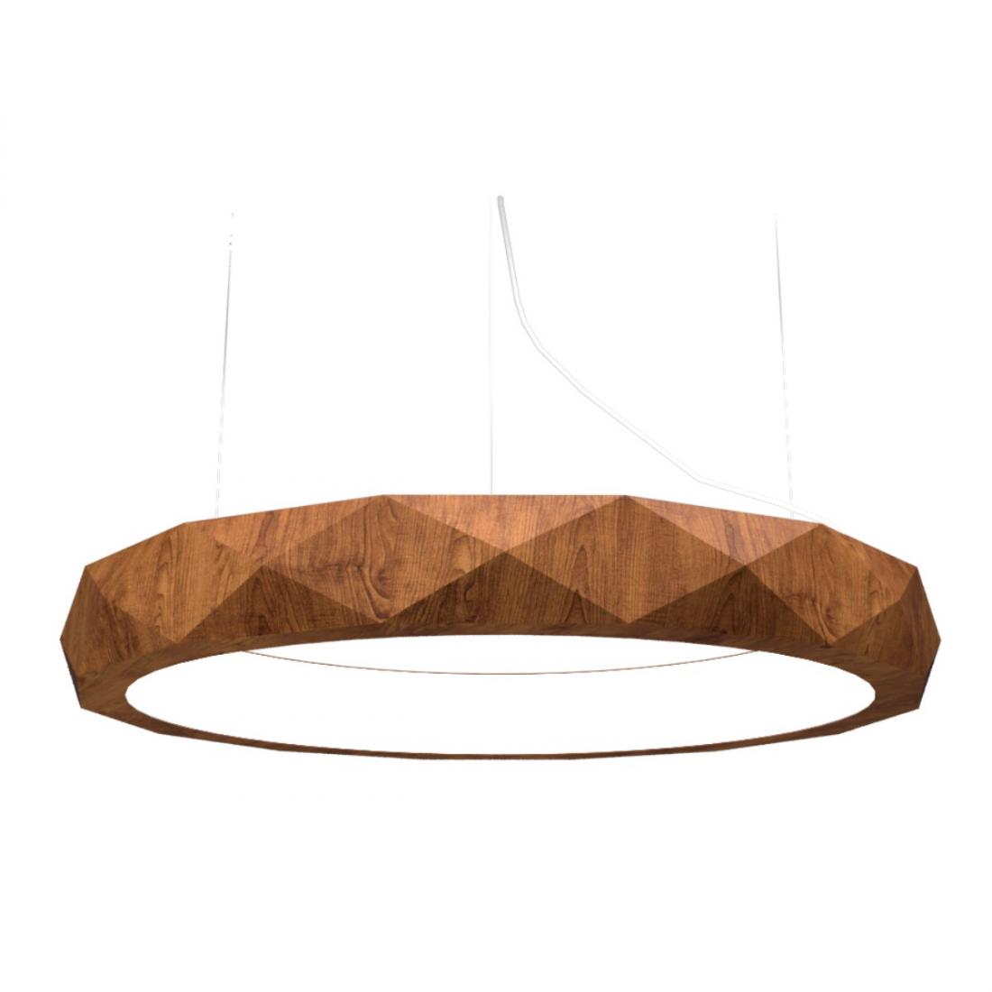 Pendente Accord Anel Facetado Horizontal 69 Watts 2700K Bivolt Ø1000x120mm 1359LED