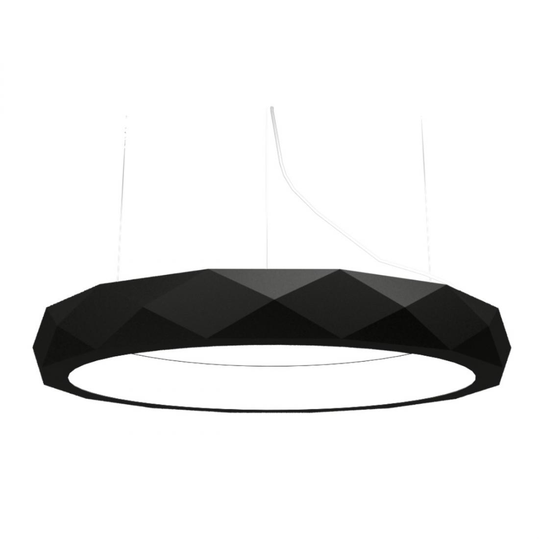 Pendente Accord Anel Facetado Horizontal 69 Watts 2700K Bivolt Ø1000x120mm 1359LED