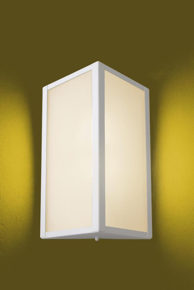 Arandela Ideal Bolt Triangular Alumínio e Vidro Jateado 2L E27 190x300x100mm 285