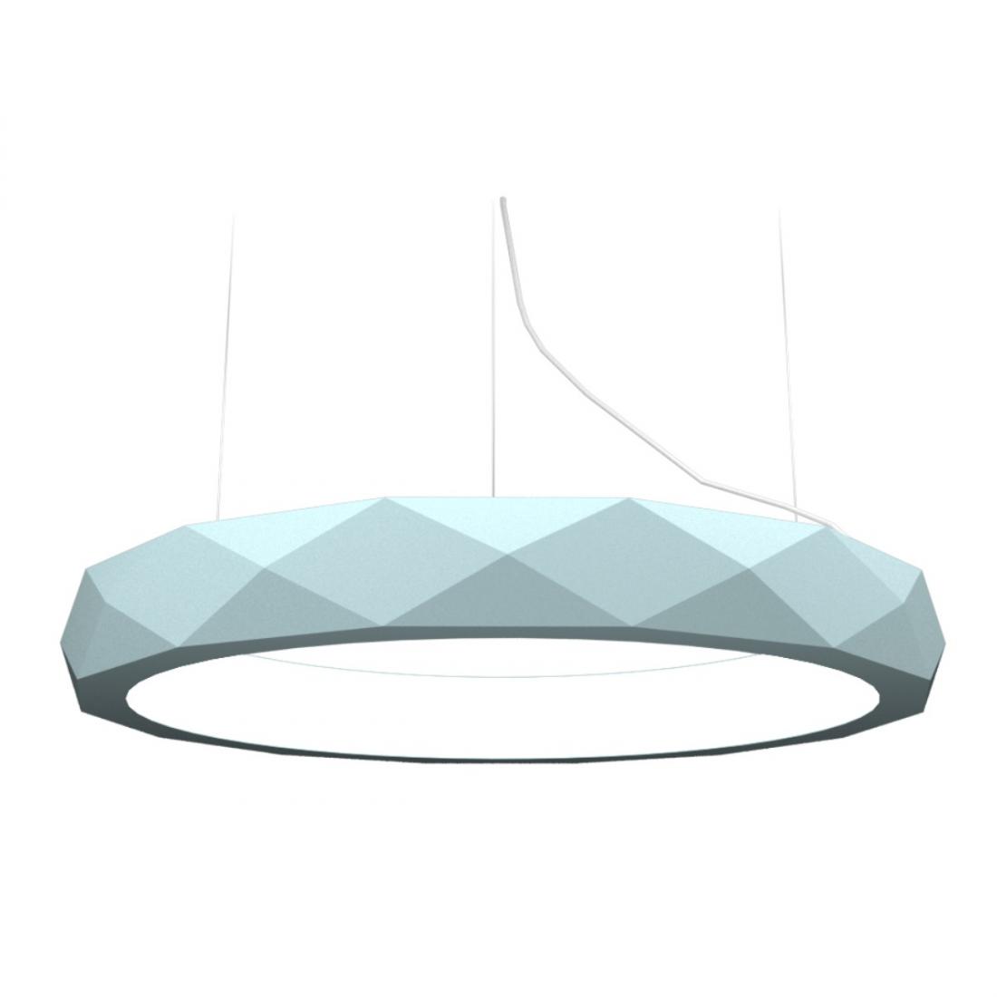 Pendente Accord Anel Facetado Horizontal 58 Watts 2700K Bivolt Ø800x120mm 1358LED