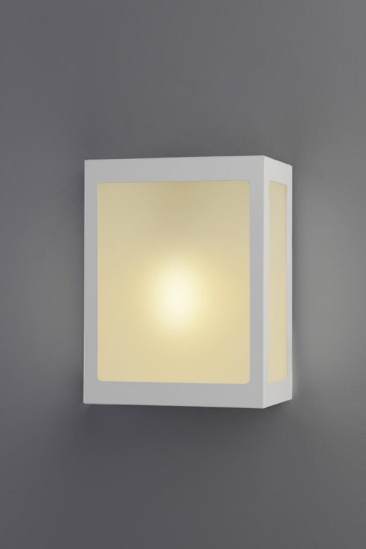 Arandela Ideal Trapézio Bolt Alumínio e Vidro 1L E27 180x205x75mm 281
