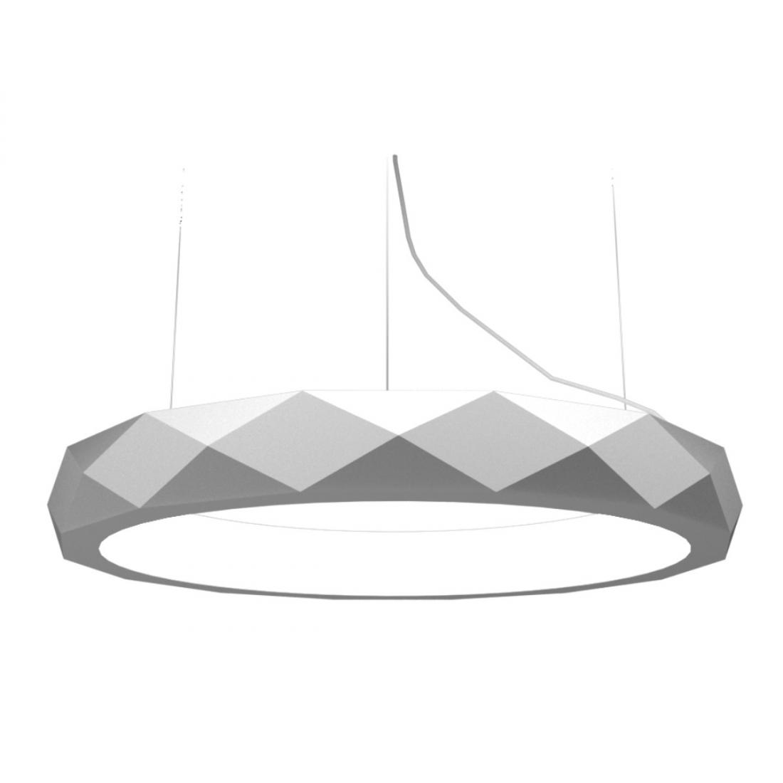 Pendente Accord Anel Facetado Horizontal 69 Watts 2700K Bivolt Ø1000x120mm 1359LED