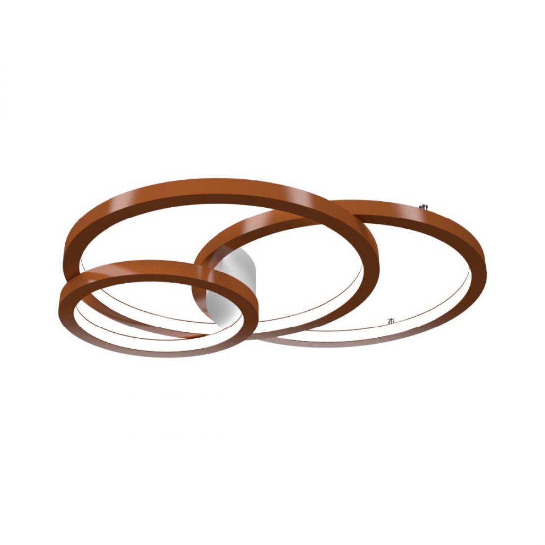Jogo Plafon/Arandela Accord Circular Frame 58 watts 2700K Bivolt 860x700x110mm 5084LED