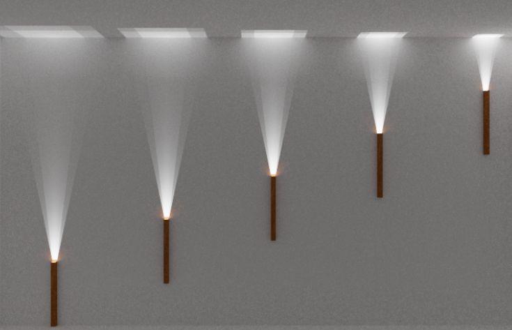 Arandela Accord Linea Facho Único 5,5 watts 2700K Bivolt 1000mm 4088LED