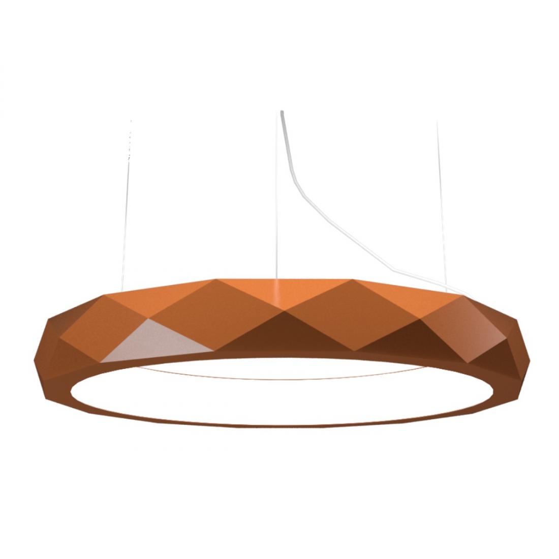 Pendente Accord Anel Facetado Horizontal 41 Watts 2700K Bivolt Ø600x120mm 1357LED