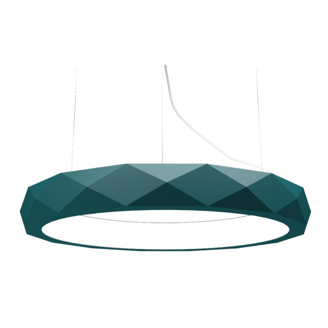 Pendente Accord Anel Facetado Horizontal 41 Watts 2700K Bivolt Ø600x120mm 1357LED
