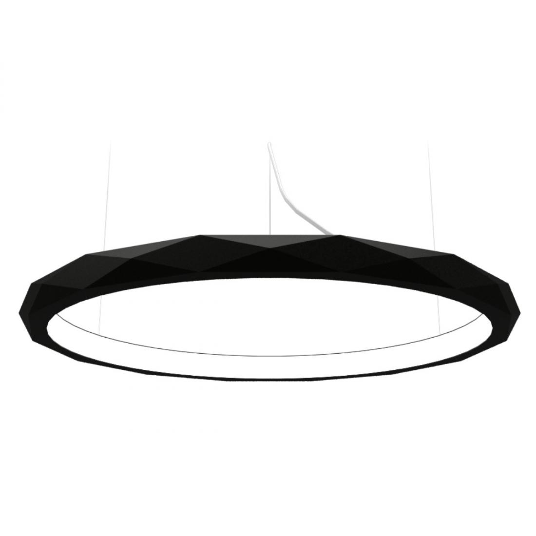Pendente Accord Anel Multifacetado Horizontal 21 Watts 2700K Bivolt Ø600x60mm 1354LED