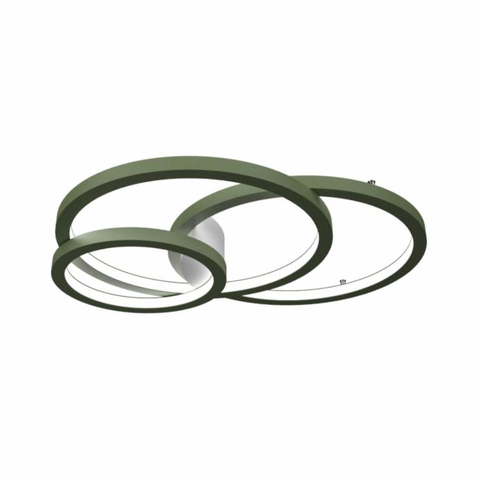 Jogo Plafon/Arandela Accord Circular Frame 58 watts 2700K Bivolt 860x700x110mm 5084LED